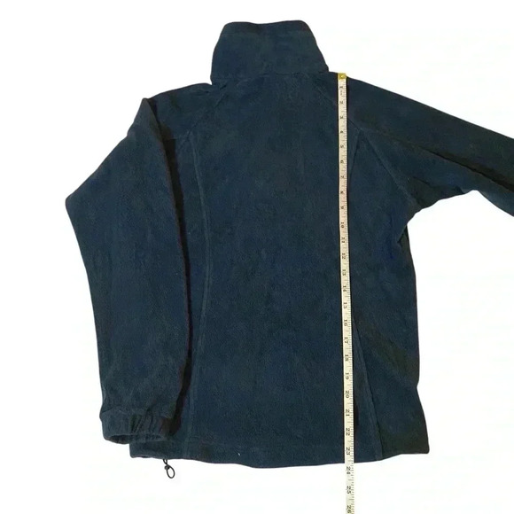 Columbia Women's Sweatshirt Fleece Jacket Front Zip-up Sportswear Blue Size S - Picture 16 of 16
